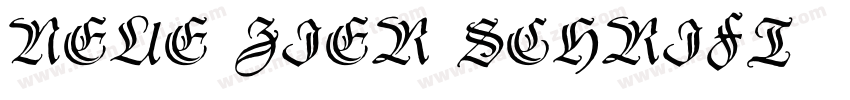 Neue Zier Schrift字体转换